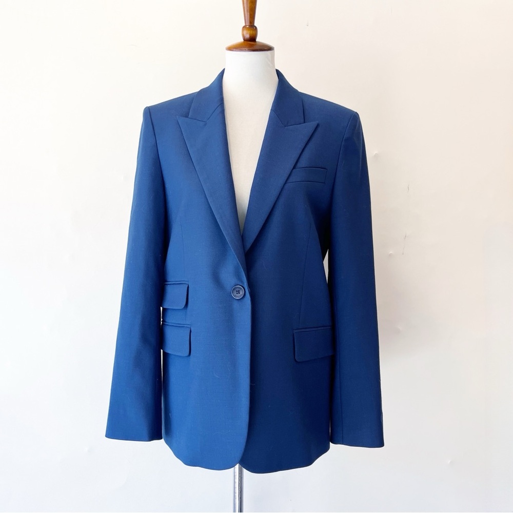 Zadig & Voltaire Venus Tailleur Blueberry Blazer with Art Deco Buttons Size 40
